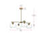Lustre sphérique spoutnik à 4 lumières Vivan-1303746626
