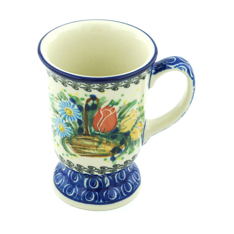 8 oz. Tasse en grès - splendeur de tulipe