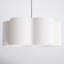 Vino Single Light Linen Blend Steel Dimmable Pendant