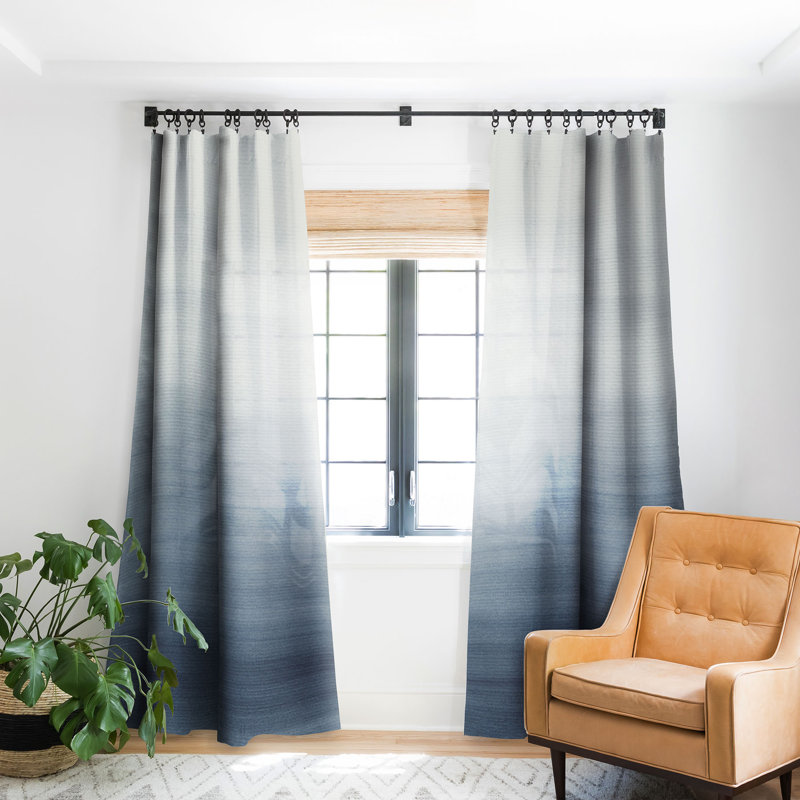 Yigal Blackout Curtain Single Panel, 50" W x 96" L