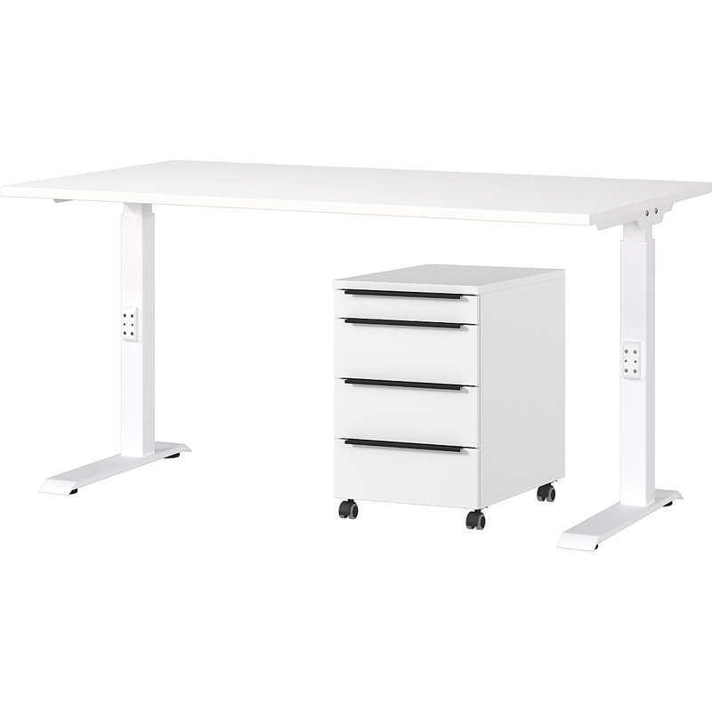 Mapua 2 Piece Standing Desk Office Set