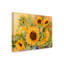 'A Cutting of Sunflowers' Acrylic Painting Print on Wrapped Canvas-27488745