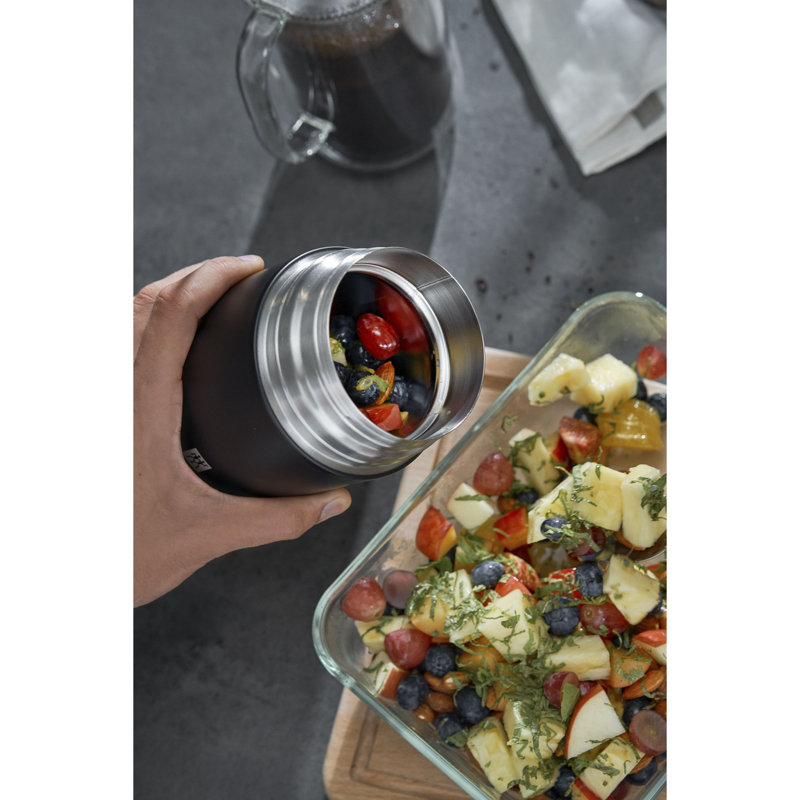 ZWILLING Thermo 23.6 oz Food Jar, Matte Black