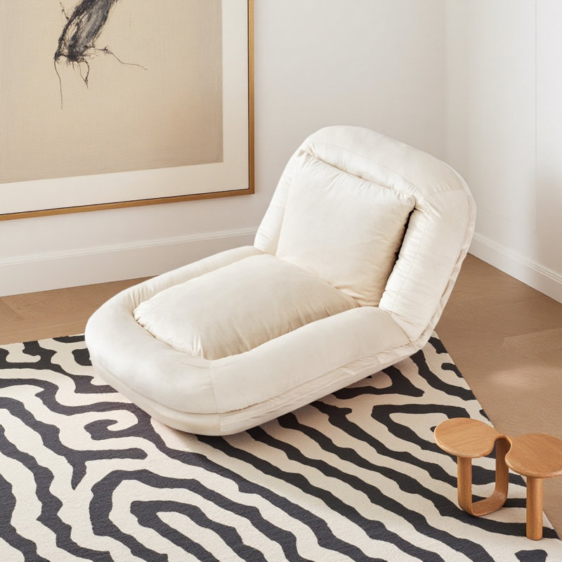 Canapé-lit pliant réglable à 5 positions, chaise longue moelleuse pour jouer, méditer et se détendre