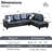 Bawan Faux Leather L-Shaped Sectional-2029014146-2029014196