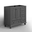 Base de meuble-lavabo simple 36 po, surface peinte, portes à fermeture en douceur 36 po-116272796