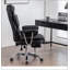 Fauteuil de bureau, fauteuil de direction grand et grand avec repose-pieds, fauteuil d'ordinateur en cuir, fauteuil inclinable ergonomique à haut dossier-692242087