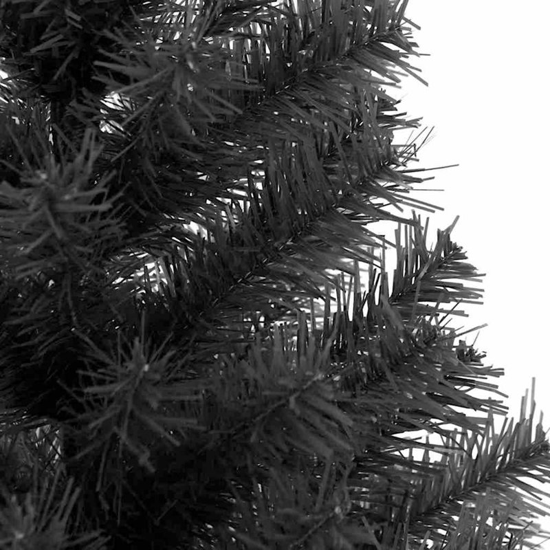 vidaXL Christmas Tree with 300 LEDs with Stand PVC, Black