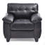 Fauteuil d'appoint noir élégant et confortable-1360559783