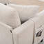 Canapé modulaire 107,87 pi avec 1 repose-pieds, coussin de siège et dossier amovible-429840072
