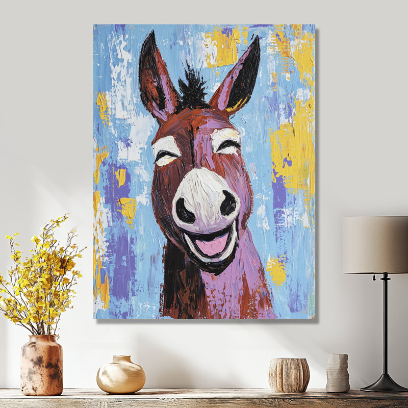 «Pulse of Donkey» par Vincent I - animaux, art mural en métal, âne, H 40 po x l 30 po x P 0,84 po