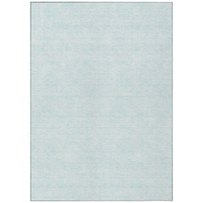 Eleya Blue Washable Indoor-Outdoor Rug - 