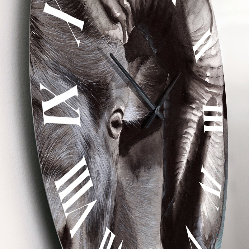 Portrait d'un bélier avec corne enroulée - Horloge murale nautique et côtière, Petit