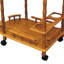 Charming Two-Tier Wooden Wine Table For Stylish Home Decor