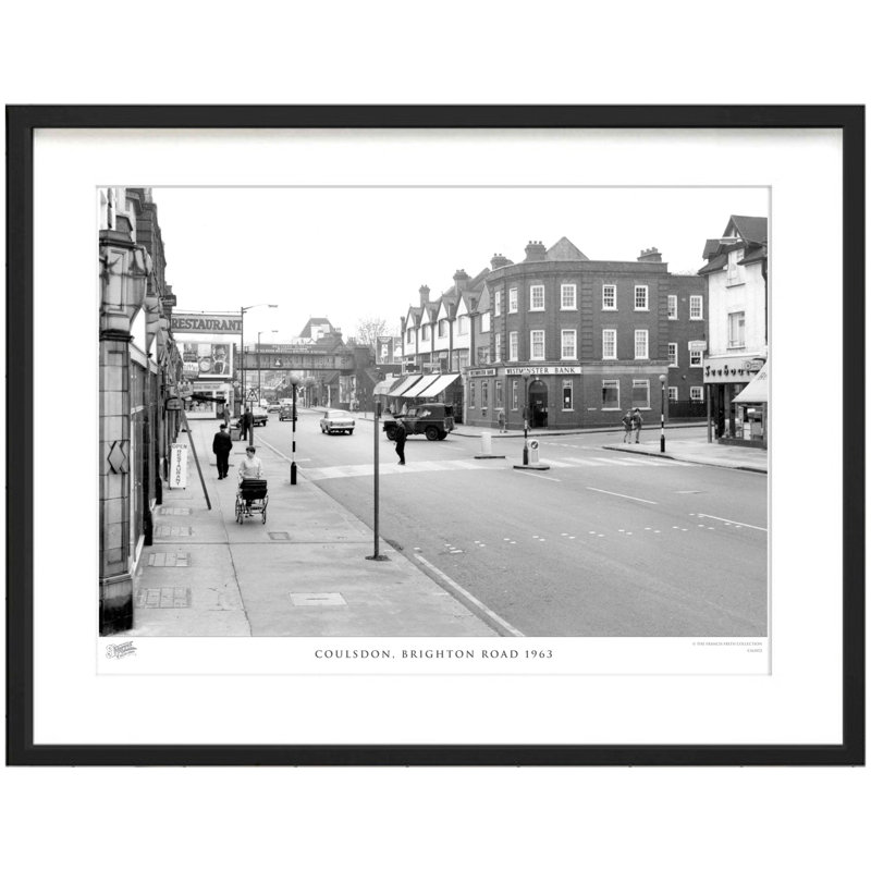 Coulsdon, Brighton Road 1963 by Francis Frith - Single Picture Frame Print, 60cm H x 80cm W x 2.3cm D
