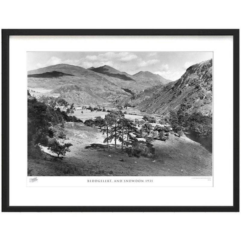 Beddgelert, And Snowdon 1931 - Single Picture Frame Print, 28cm H x 36cm W x 2.3cm D