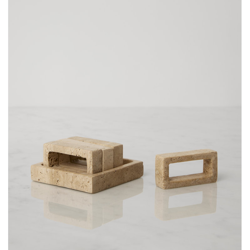 Travertino - Napkin Rings