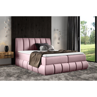 Boxspringbett Junius mit Topper und Bettkasten