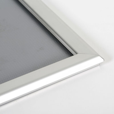 Silver Metal Beveled Picture Frame