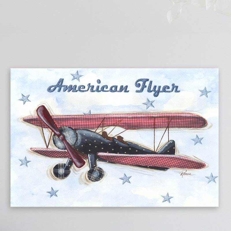 "American Flyer" par Reesa Qualia, reproduction sur toile tendue, H 20 po x l 30 po x P 1,5 po