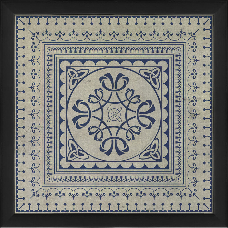 8 impressions encadrées Tile, Bleu