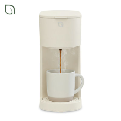 Willow Compact Single Serve Coffee Maker - Compatible with K-Cup Pods Ground Coffee - White