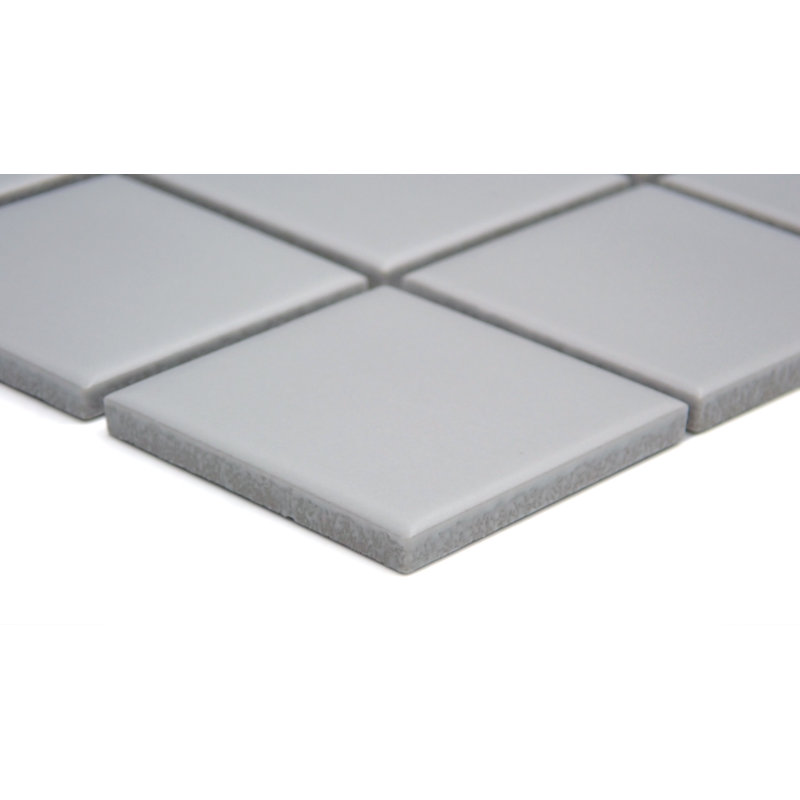 Catch 12 x 12 Ceramic Mosaic Sheet, Gray