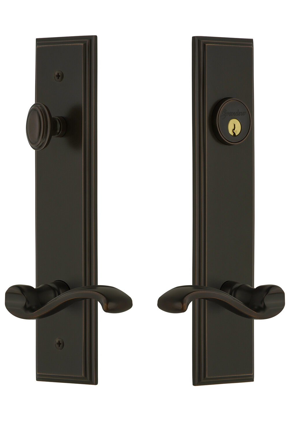 Grandeur Carré Tall Plate Complete Entry Set with Single Cylinder ...