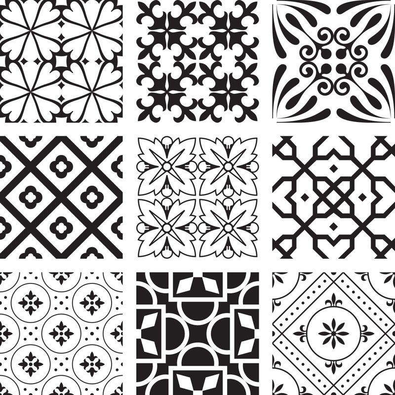 Carreau de mosaïque en vinyle auto-adhésif l 12 po x L 12 po