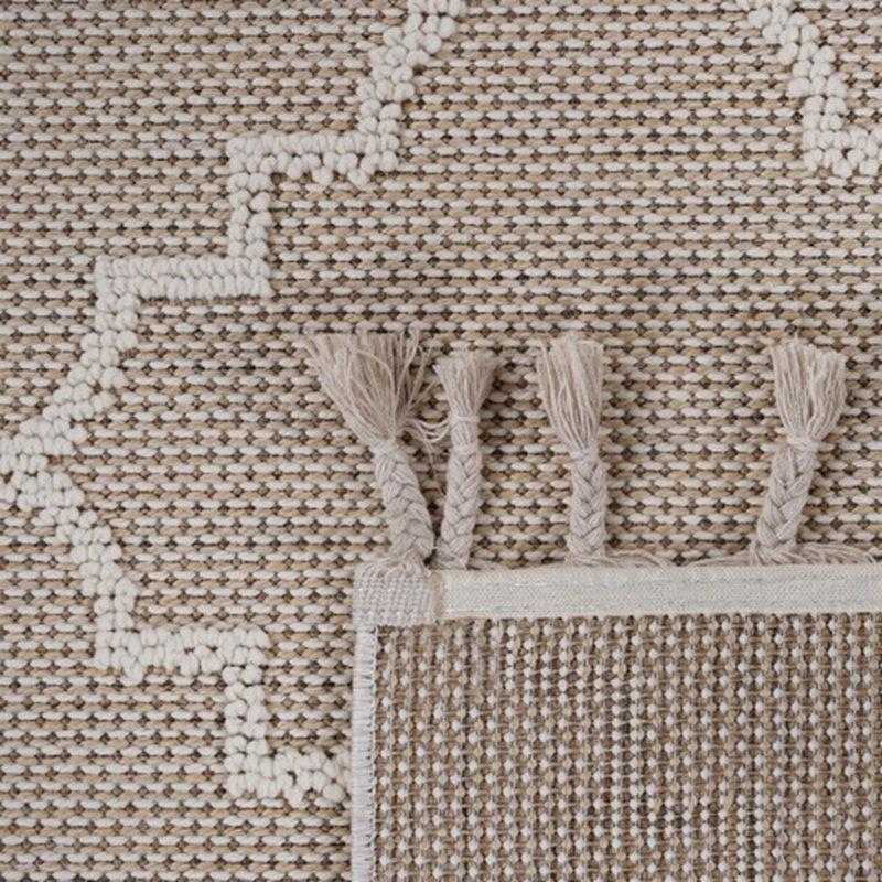 Traditional Indoor/Outdoor Area Rug, Rectangle 6'7" x 7'9"