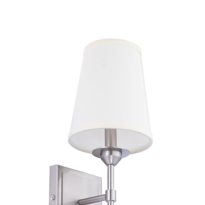 Autaugaville Modern 1-Light Wall Sconce Light, Nickel