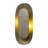 17.7" 2-Light Vintage Wall Sconce Brushed Antique Brass Oval Metal Layered Design Up Down Light Bathroom Hallway UL Listed
