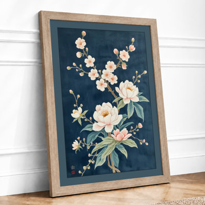 Cascading Floral Study Botanical - Framed Print