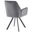 Rinki 50cm H Velvet Upholstered Metal Armchair