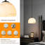 Luminaire suspendu naturel en albâtre naturel