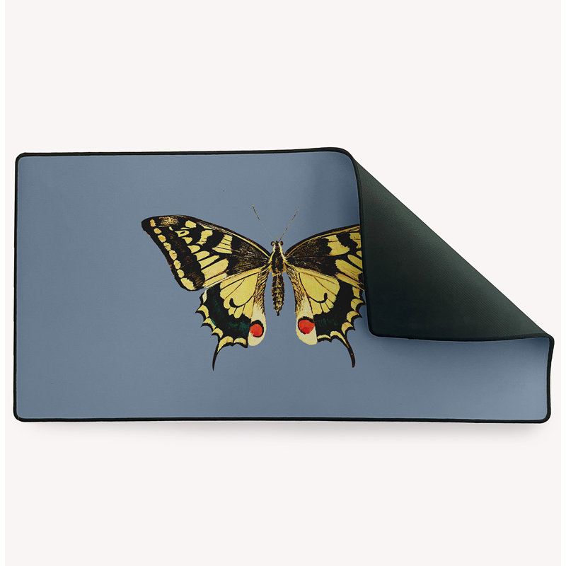 Grand coussin de bureau Robbie, Bleu fumé cendré