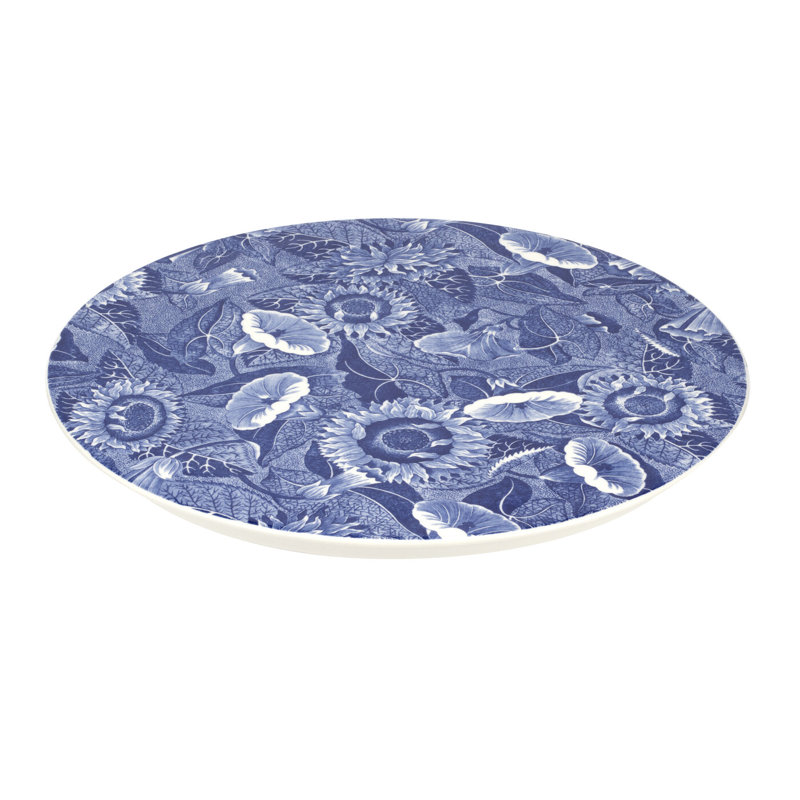 Spode Blue Room Cheese Plate&Knife 11" Sunflwr