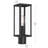 Ryle 16" One-Light Matte Black Post Mount Lantern with Clear Glass Panels-127449522