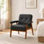Fauteuil d'appoint en similicuir l 26 po