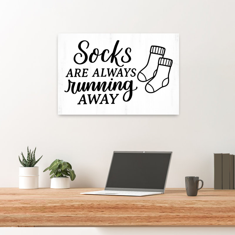 Chaussettes qui fuient l'art abstrait moderne ludique, H 16 po x l 24 po