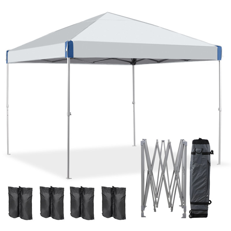 3x3 M Outdoor Pop Up Canopy Tent, White