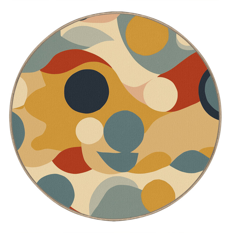 Groovy Jive Rug, Round 5'