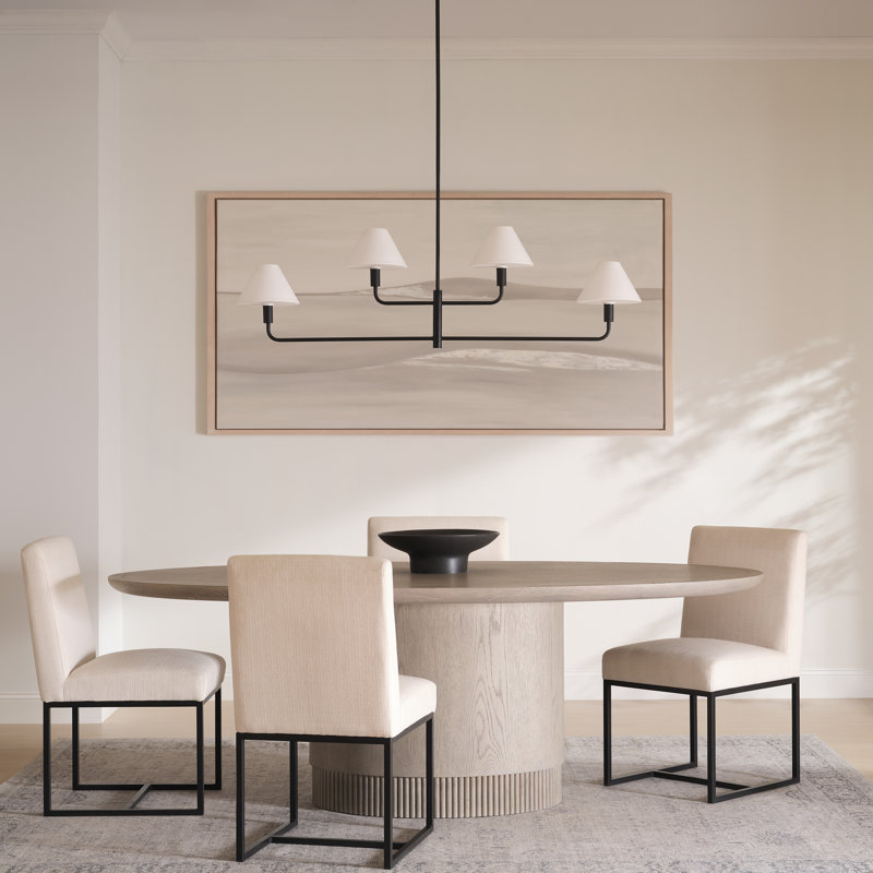 Kristin Four Light Chandelier from Generation Lighting , Midnight Black