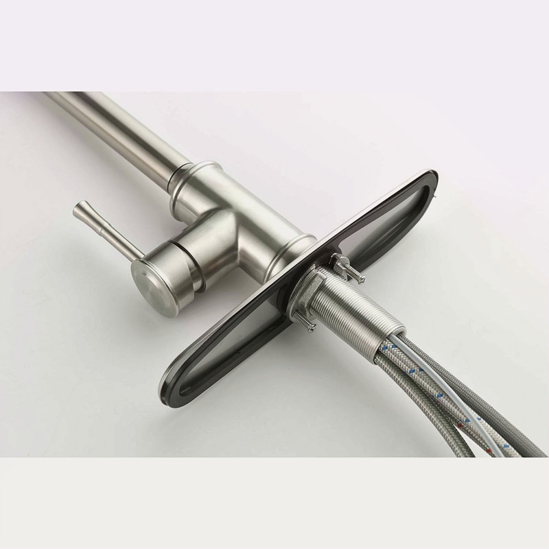 Single Handle High Arc Pull Out Kitchen Faucet,Single Level Stainless Steel Kitchen Sink Faucets With Pull Down Sprayer