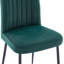 Chaise de salle à manger en velours de 2 pièces avec repose-pieds en fer réglable de style contemporain pour une décoration intérieure-2076551237