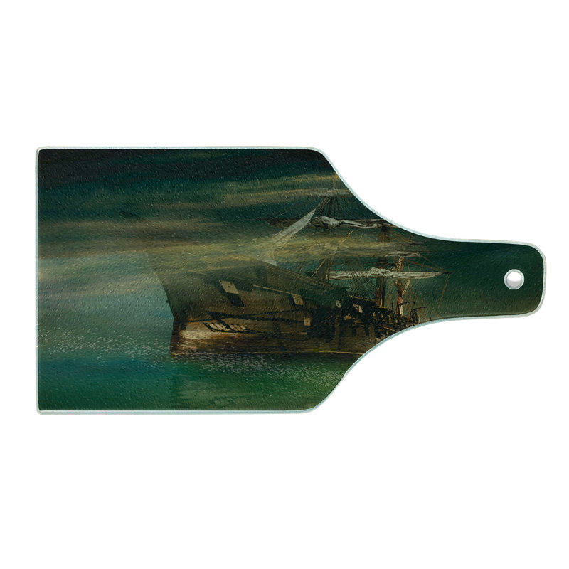 Planche à découper en verre trempé Ambesonne Ocean