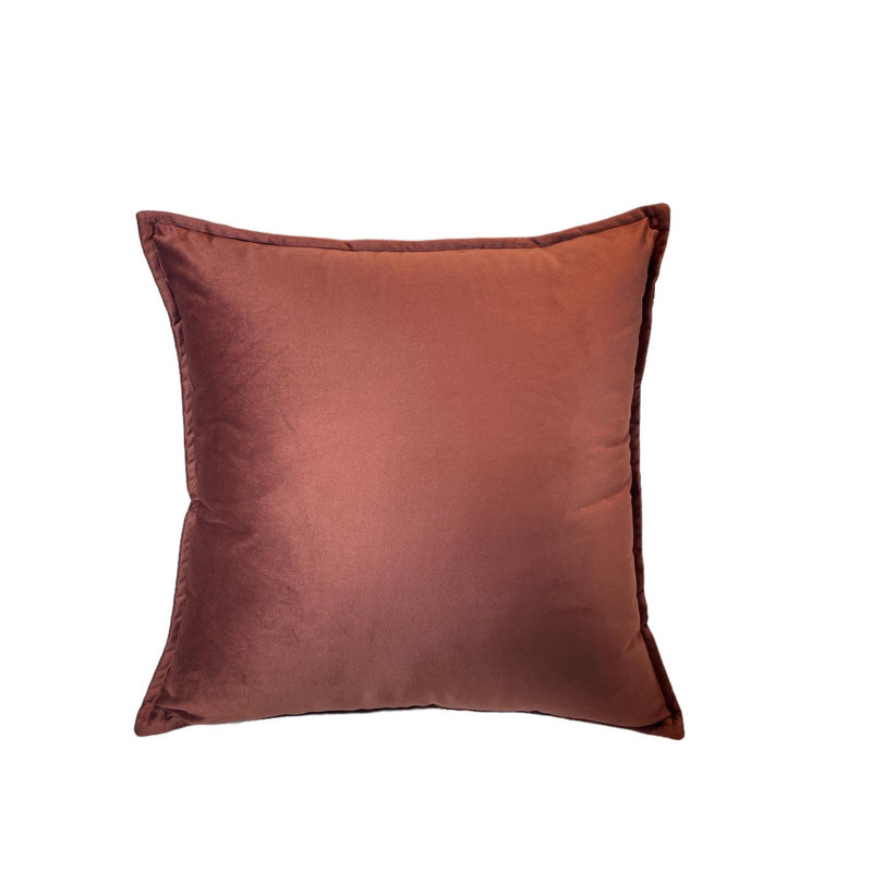 Housse de coussin carrée, Carré 22 po, Brun