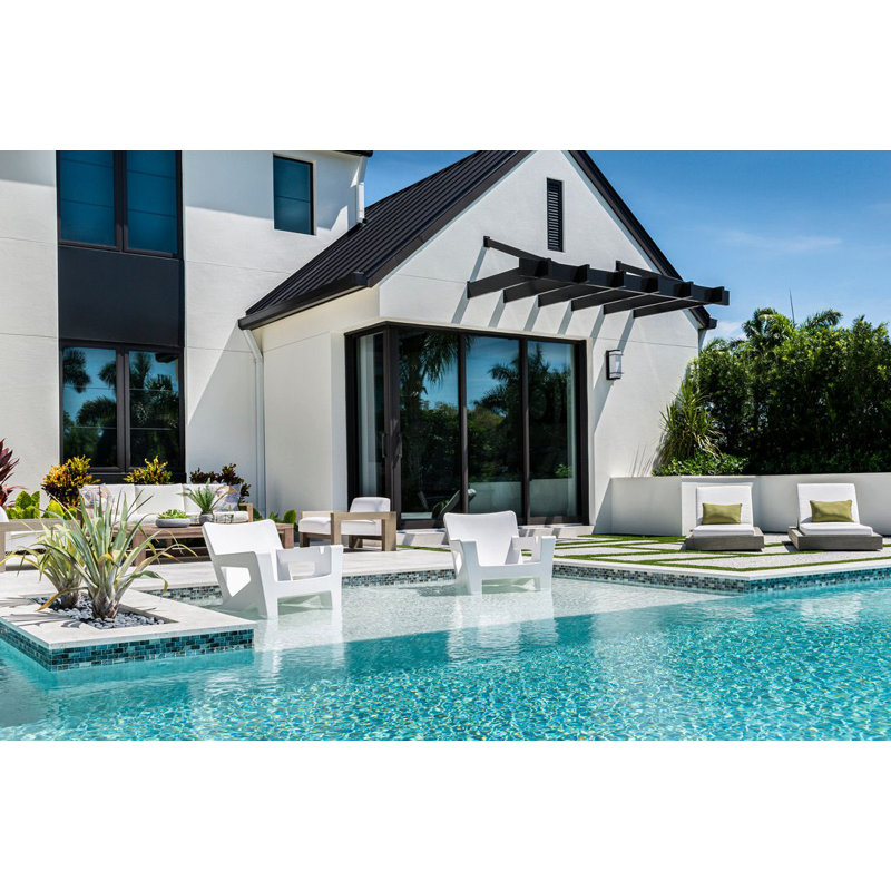 Bask Outdoor Lounge Chair, Highcloud White
