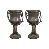 Bronze Medium Deer Antler Urn Set