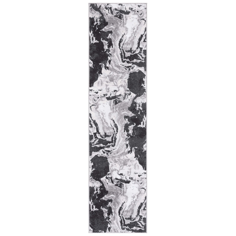 Amelia Performance Abstract Rug, Runner 2' x 8'